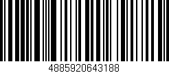 Código de barras (EAN, GTIN, SKU, ISBN): '4885920643188'
