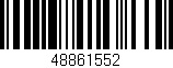 Código de barras (EAN, GTIN, SKU, ISBN): '48861552'