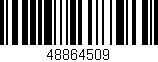 Código de barras (EAN, GTIN, SKU, ISBN): '48864509'