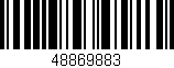Código de barras (EAN, GTIN, SKU, ISBN): '48869883'