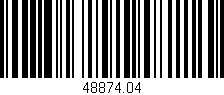 Código de barras (EAN, GTIN, SKU, ISBN): '48874.04'