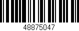 Código de barras (EAN, GTIN, SKU, ISBN): '48875047'