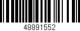 Código de barras (EAN, GTIN, SKU, ISBN): '48891552'