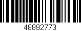 Código de barras (EAN, GTIN, SKU, ISBN): '48892773'