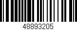Código de barras (EAN, GTIN, SKU, ISBN): '48893205'