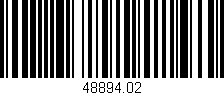 Código de barras (EAN, GTIN, SKU, ISBN): '48894.02'