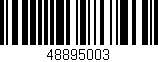 Código de barras (EAN, GTIN, SKU, ISBN): '48895003'