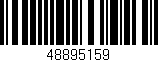 Código de barras (EAN, GTIN, SKU, ISBN): '48895159'