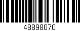 Código de barras (EAN, GTIN, SKU, ISBN): '48898070'