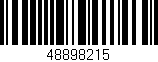 Código de barras (EAN, GTIN, SKU, ISBN): '48898215'