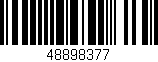 Código de barras (EAN, GTIN, SKU, ISBN): '48898377'