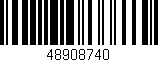 Código de barras (EAN, GTIN, SKU, ISBN): '48908740'