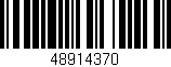 Código de barras (EAN, GTIN, SKU, ISBN): '48914370'