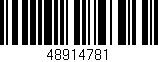 Código de barras (EAN, GTIN, SKU, ISBN): '48914781'