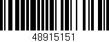 Código de barras (EAN, GTIN, SKU, ISBN): '48915151'