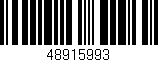 Código de barras (EAN, GTIN, SKU, ISBN): '48915993'