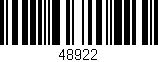 Código de barras (EAN, GTIN, SKU, ISBN): '48922'