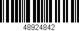 Código de barras (EAN, GTIN, SKU, ISBN): '48924842'