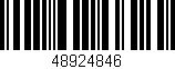 Código de barras (EAN, GTIN, SKU, ISBN): '48924846'
