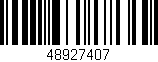 Código de barras (EAN, GTIN, SKU, ISBN): '48927407'