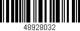 Código de barras (EAN, GTIN, SKU, ISBN): '48928032'
