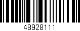Código de barras (EAN, GTIN, SKU, ISBN): '48928111'