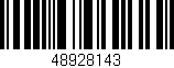 Código de barras (EAN, GTIN, SKU, ISBN): '48928143'