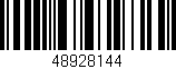 Código de barras (EAN, GTIN, SKU, ISBN): '48928144'