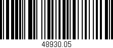 Código de barras (EAN, GTIN, SKU, ISBN): '48930.05'