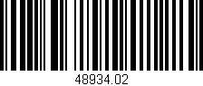 Código de barras (EAN, GTIN, SKU, ISBN): '48934.02'