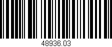 Código de barras (EAN, GTIN, SKU, ISBN): '48936.03'