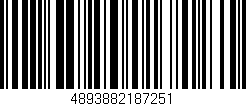 Código de barras (EAN, GTIN, SKU, ISBN): '4893882187251'