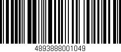 Código de barras (EAN, GTIN, SKU, ISBN): '4893888001049'