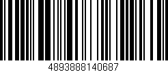 Código de barras (EAN, GTIN, SKU, ISBN): '4893888140687'