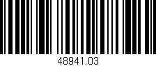 Código de barras (EAN, GTIN, SKU, ISBN): '48941.03'