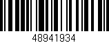 Código de barras (EAN, GTIN, SKU, ISBN): '48941934'
