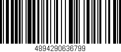 Código de barras (EAN, GTIN, SKU, ISBN): '4894290636799'