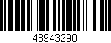 Código de barras (EAN, GTIN, SKU, ISBN): '48943290'