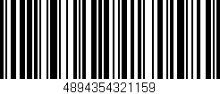 Código de barras (EAN, GTIN, SKU, ISBN): '4894354321159'