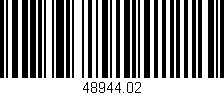 Código de barras (EAN, GTIN, SKU, ISBN): '48944.02'