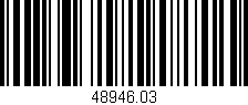 Código de barras (EAN, GTIN, SKU, ISBN): '48946.03'