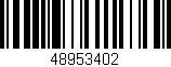Código de barras (EAN, GTIN, SKU, ISBN): '48953402'