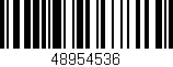 Código de barras (EAN, GTIN, SKU, ISBN): '48954536'