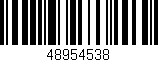 Código de barras (EAN, GTIN, SKU, ISBN): '48954538'