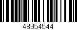 Código de barras (EAN, GTIN, SKU, ISBN): '48954544'
