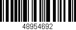 Código de barras (EAN, GTIN, SKU, ISBN): '48954692'