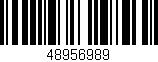 Código de barras (EAN, GTIN, SKU, ISBN): '48956989'