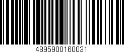 Código de barras (EAN, GTIN, SKU, ISBN): '4895900160031'