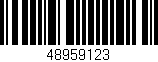 Código de barras (EAN, GTIN, SKU, ISBN): '48959123'