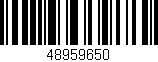 Código de barras (EAN, GTIN, SKU, ISBN): '48959650'